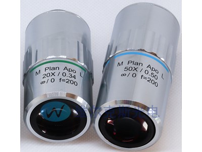 长工作距离平场复消色差物镜